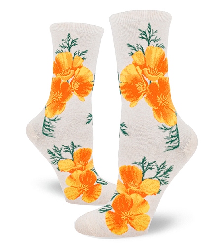 Socks: California Poppy